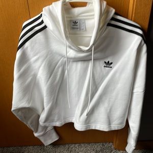 White never worn crop hoodie